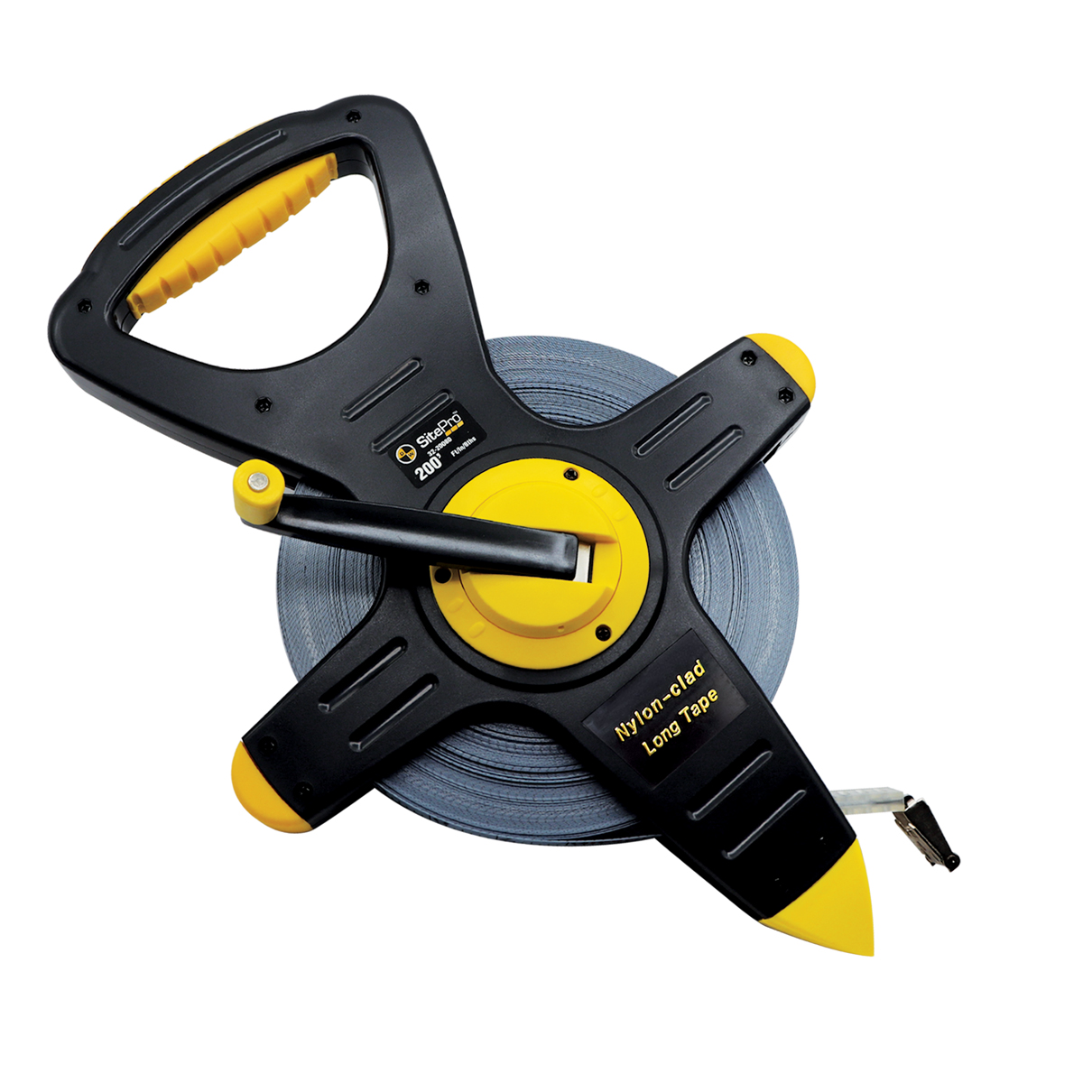 200 Ft Nyclad Steel Dual-Sided Tape with 8ths Grads