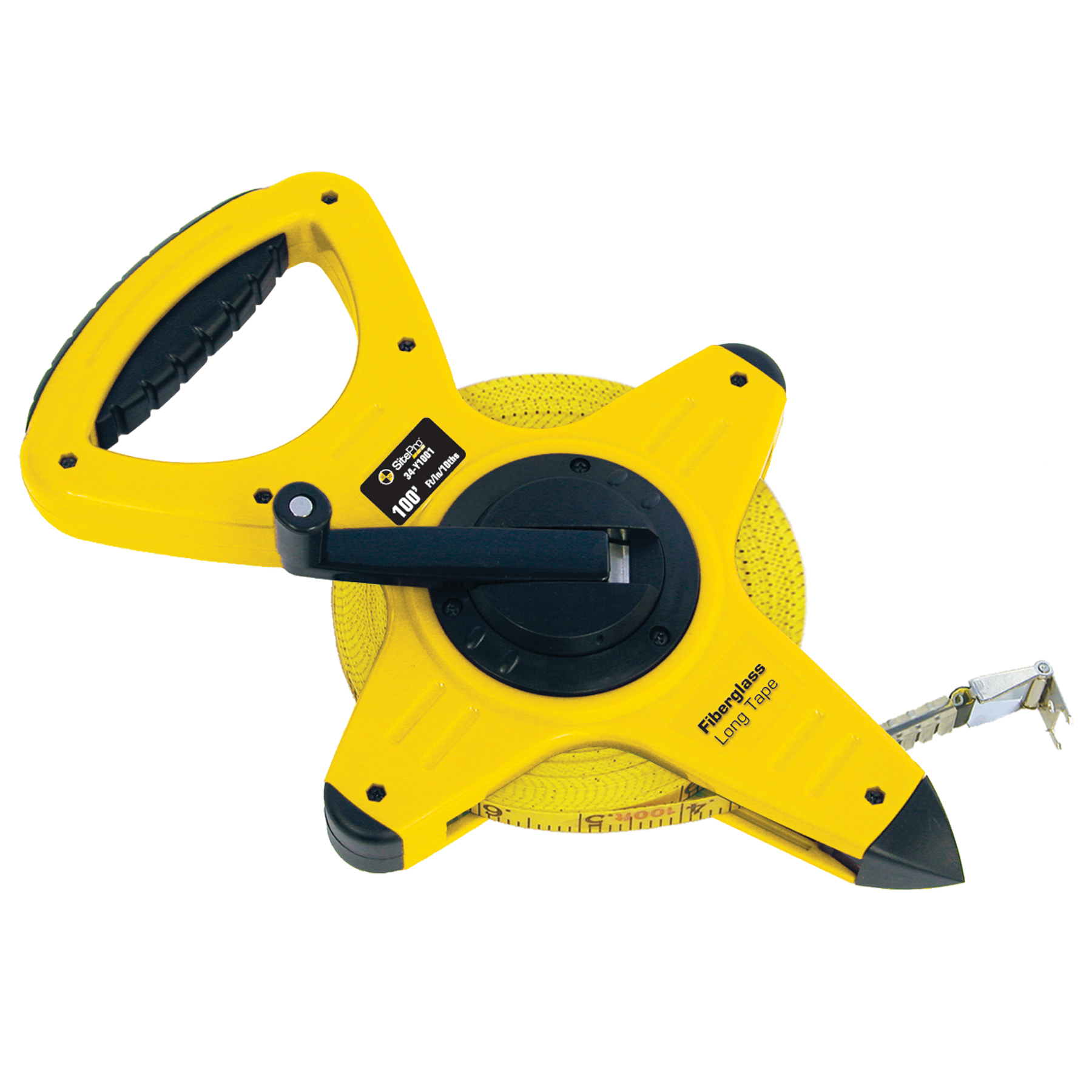 100 Ft Fiberglass Dual-Sided Tape with 10ths Grads