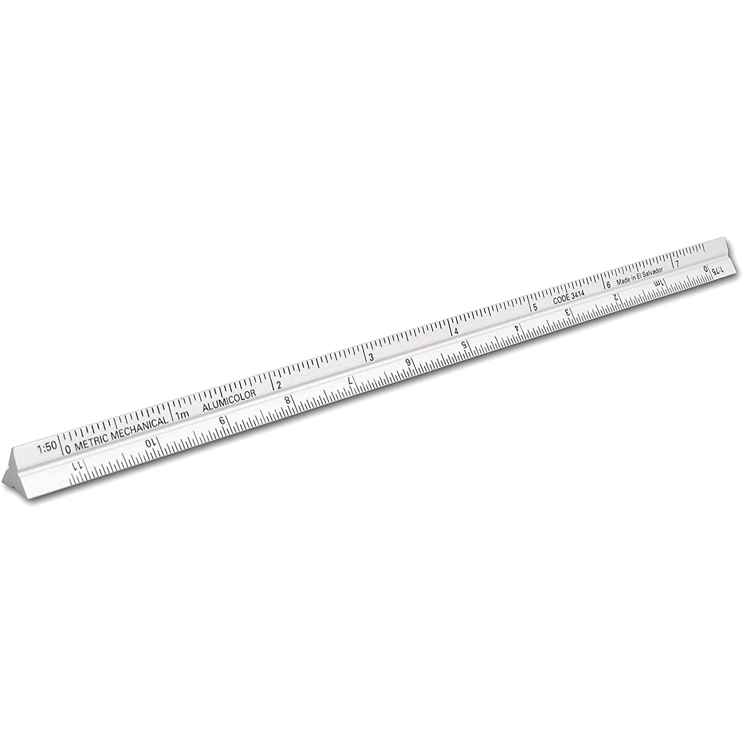 Alumicolor 15cm Aluminum Pocket Architect Metric Scale