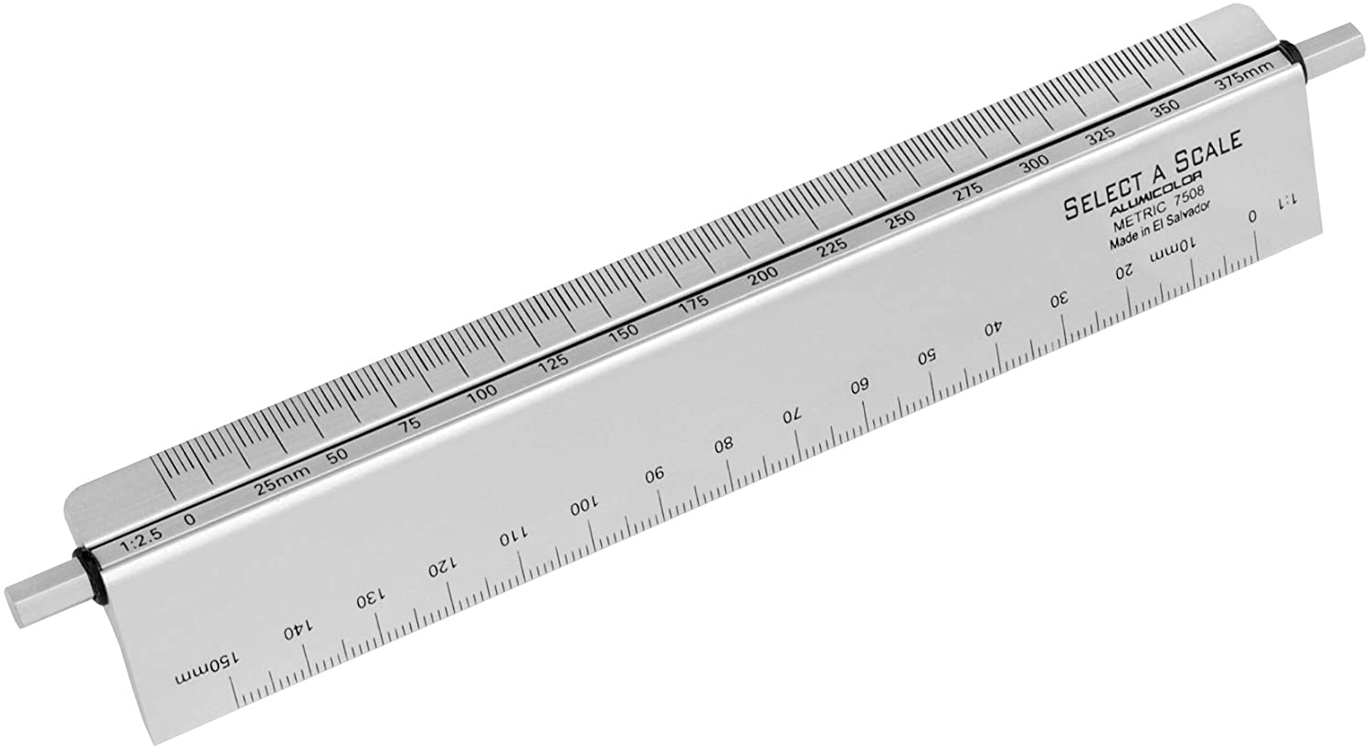 Alumicolor 15 cm Select-a-Scale Metric Drafting Tool w/Calibration Rod