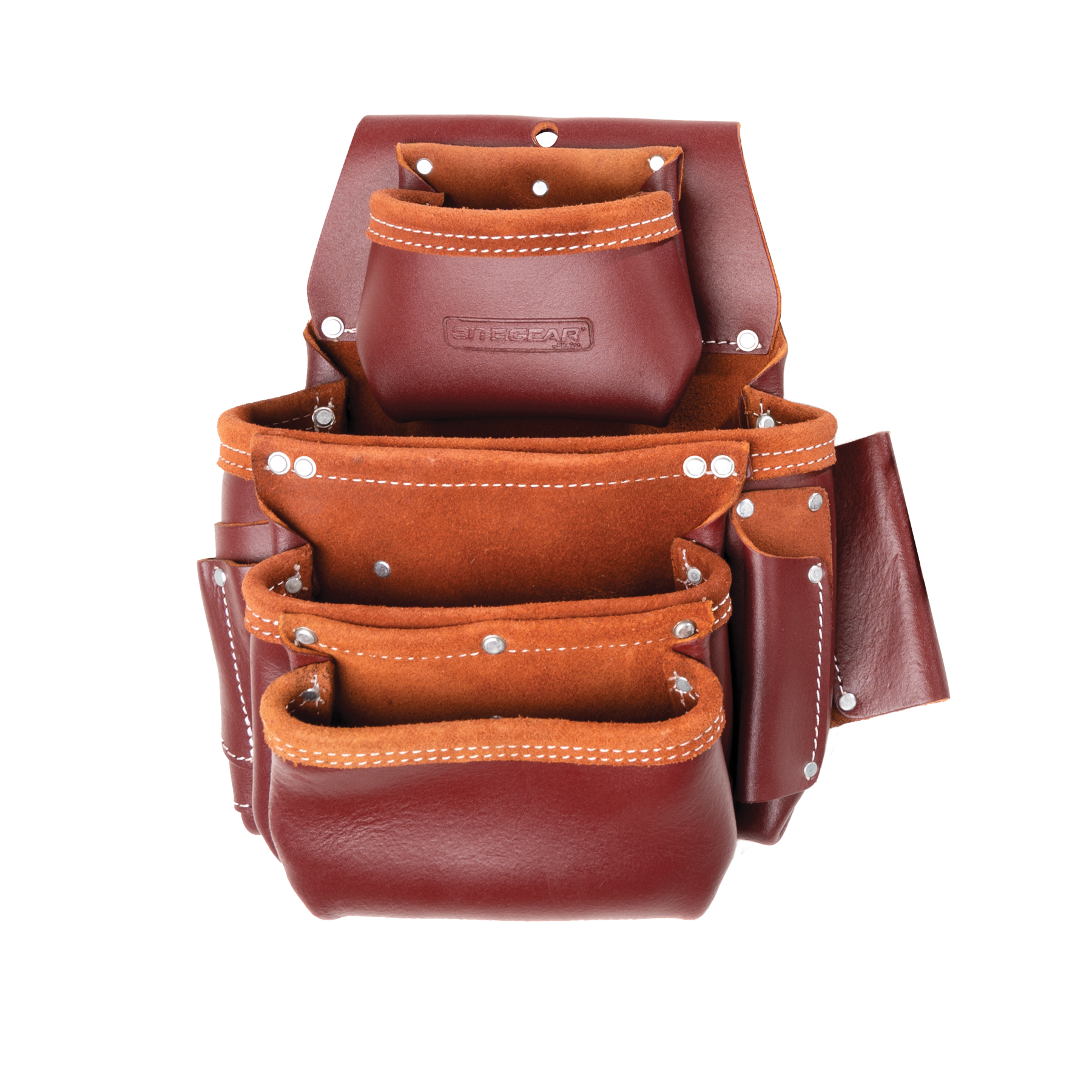 4-Pouch Pro Leather Fastener Bag